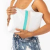 Aloha Mid Le Voyageur Pouch In Neon Turquoise<Women Cosmetic Bags | Hand Bags