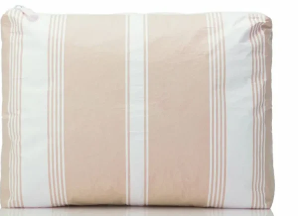 aloha_mid_linen_stripe_po_0.webp Aloha Mid Linen Stripe Pouch In Apricot/White<Women Cosmetic Bags | Hand Bags