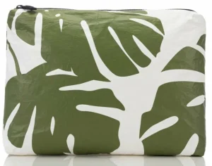 aloha_mid_monstera_pouch__0.webp Aloha Mid Monstera Pouch In Seaweed<Women Cosmetic Bags | Hand Bags