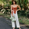 Aloha Mid Monstera Pouch In Seaweed<Women Cosmetic Bags | Hand Bags