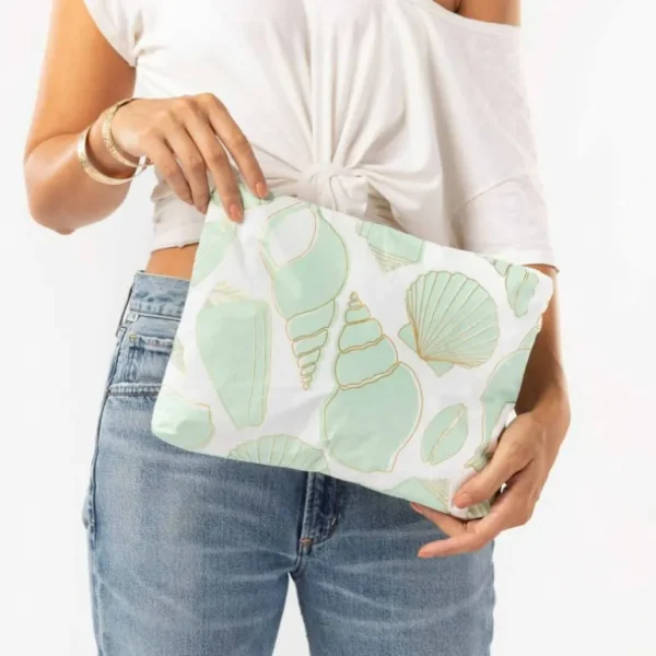Aloha Mid Sea Treasure Pouch In Mint Women's<Women Toiletry Bags | Cosmetic Bags