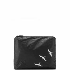 Aloha Small ʻIwa Birds Pouch In White/Black Womens Bags<Women Toiletry Bags | Cosmetic Bags