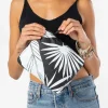 Aloha Small Le Palm Pouch In White On Black Women's<Women Cosmetic Bags | Hand Bags