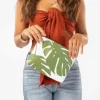 Aloha Small Monstera Pouch In Seaweed Women's<Women Hand Bags | Women’s Bags
