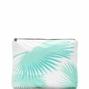 Aloha Womens Bags Mid Tropical Fan Palms Pouch In Pool<Women Toiletry Bags | Cosmetic Bags