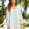 Cabana Life CabanaLife Embroidered Tassel Cover Up<Women Beachwear | Tops