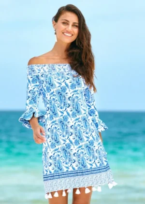 cabanalife_cabana_life_of_0.webp Cabana Life CabanaLife Off The Shoulder Dress<Women Beachwear | Dresses