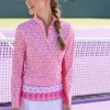 Cabana Life CabanaLife Women's Sport Zip Polo<Women Beachwear | Tops