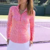 Cabana Life CabanaLife Women's Sport Zip Polo<Women Beachwear | Tops