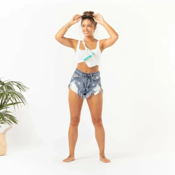 Aloha Hip Packs Le Voyageur Mini Hip Pack In Neon Turquoise< Hip Packs