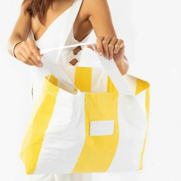Aloha Luggage And Bags Riviera Grande Day Tripper In Citrus/White< Shopping Totes | Beach Bags
