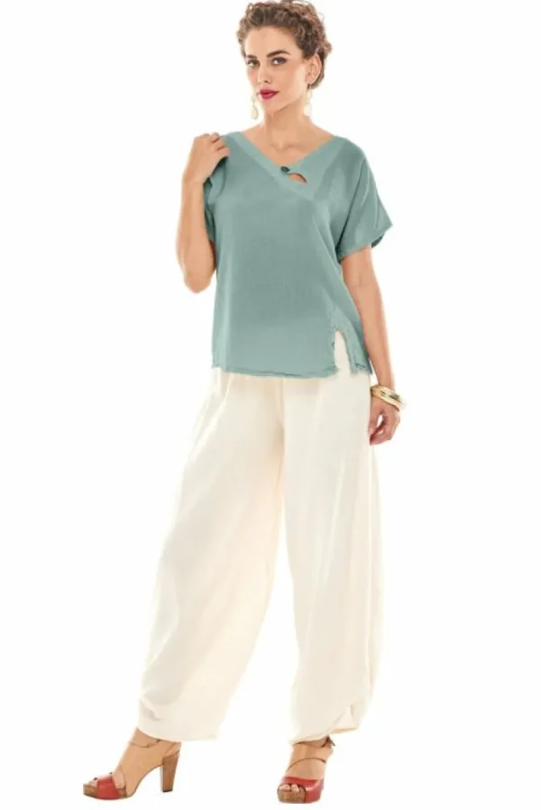 Oh My Gauze! Mike Blouse<Women Tops
