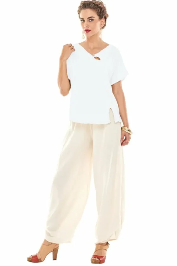 Oh My Gauze! Mike Blouse<Women Tops