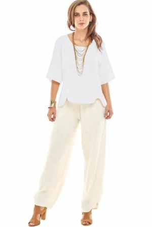 Oh My Gauze! Scallop Blouse<Women Tops