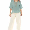 Oh My Gauze! Scallop Blouse<Women Tops