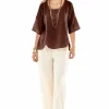 Oh My Gauze! Scallop Blouse<Women Tops