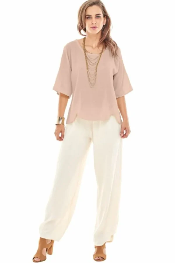 Oh My Gauze! Scallop Blouse<Women Tops