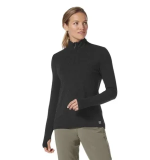 Royal Robbins Women's Venturelayer 200 1/4 Zip Long Sleeve - XS<Women Tops
