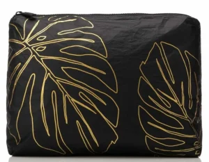 womens_aloha_mid_lnai_pou_0.webp Aloha Women's Mid Lānai Pouch In Gold On Black<Women Toiletry Bags | Cosmetic Bags