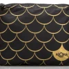 Aloha Women's Small Black Mermaid Pouch In Gold<Women Toiletry Bags | Cosmetic Bags