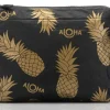 Aloha Women's Small Black Pineapple Fields Pouch<Women Cosmetic Bags | Hand Bags