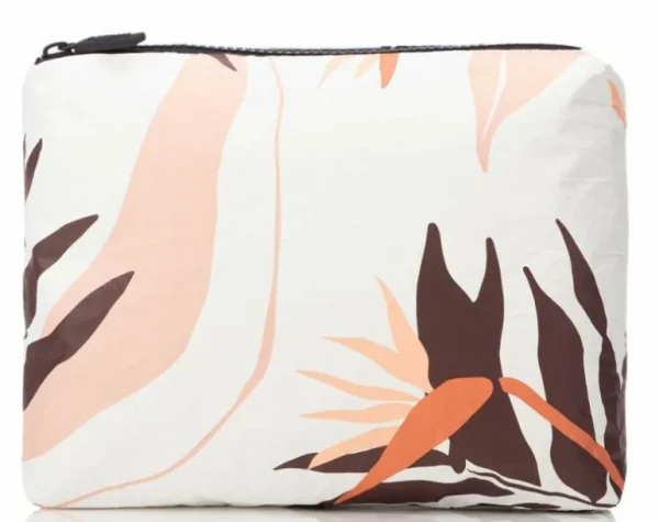 Aloha Women's Small Painted Birds Pouch In Warm<Women Toiletry Bags | Cosmetic Bags