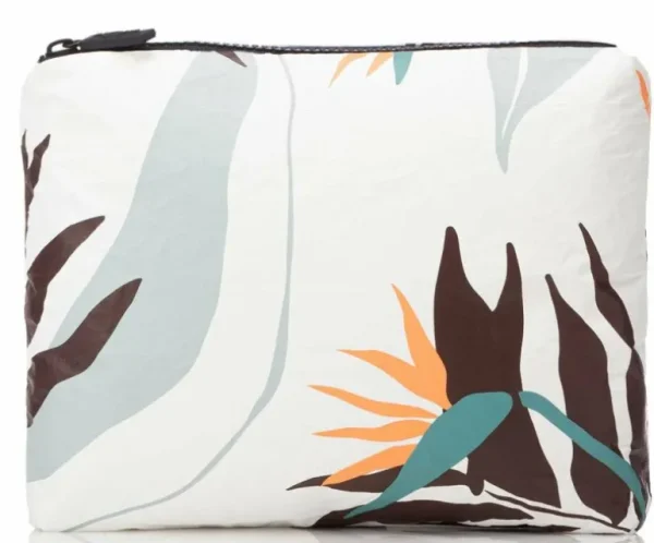Aloha Women's Small Painted Birds Pouch In Cool<Women Toiletry Bags | Cosmetic Bags