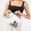 Aloha Women's Small Painted Birds Pouch In Cool<Women Toiletry Bags | Cosmetic Bags