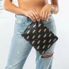 Aloha Women's Small Pineapple Royale Pouch In Gold On Black<Women Toiletry Bags | Cosmetic Bags