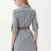 Joseph Ribkoff Women's Striped Belted Blouse<Women Tops