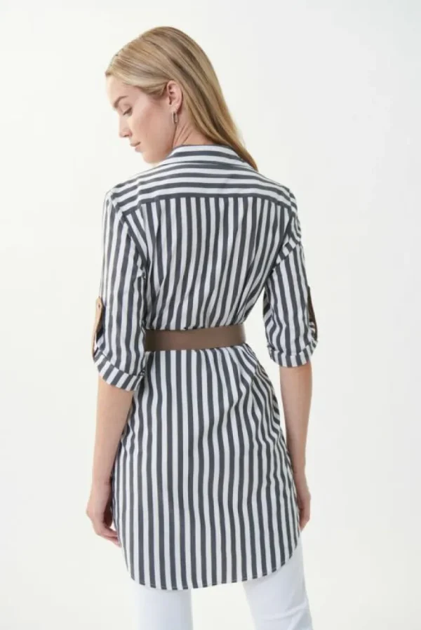 Joseph Ribkoff Women's Striped Belted Blouse<Women Tops